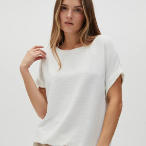 Koszula z krótkimi rękawami biała