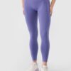 4F Legginsy treningowe bezszwowe damskie - granatowe