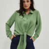 Koszula oliwkowa z wiązanie