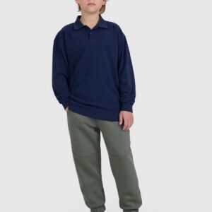 842e6f5c8f45928afaafb4dc473c2a498e34f268 4F Longsleeve polo regular chłopięcy - granatowy 152 (11-12 lat)