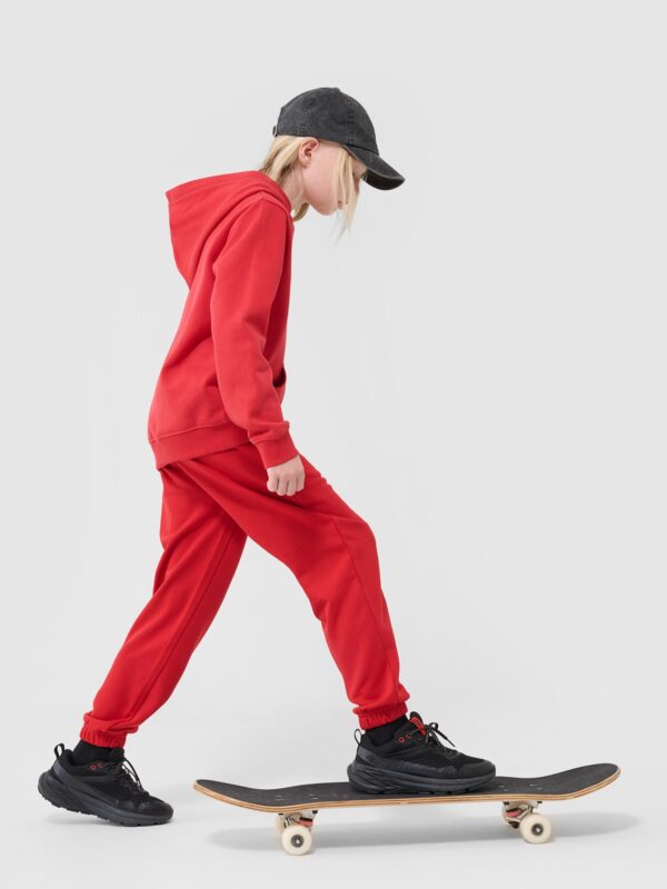 4F Spodnie dresowe joggery chłopięce - czerwone 164 (13-14 lat)