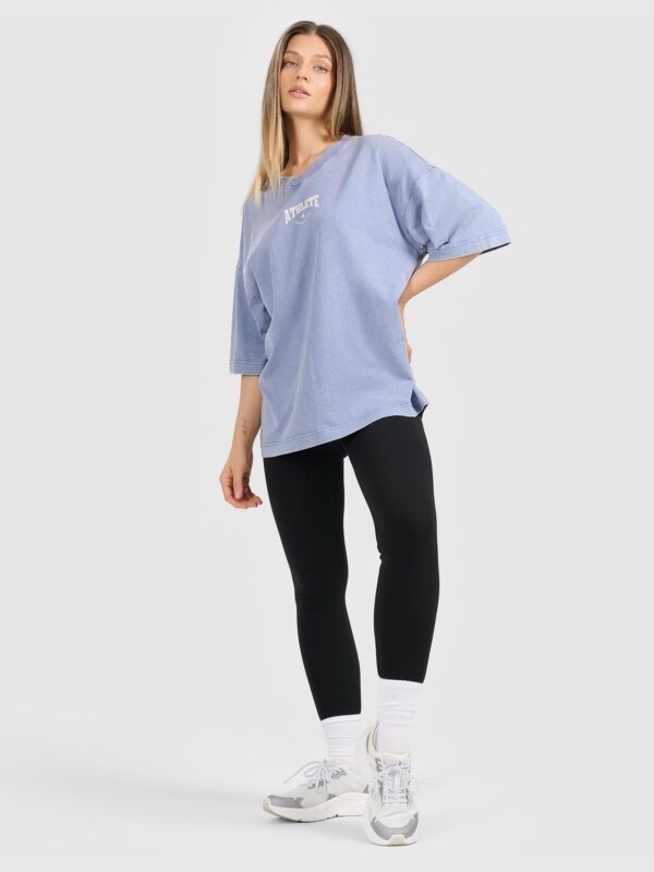 8584aef0a11219f24de366463d3d2ed0219952ec 4F T-shirt oversize z nadrukiem damski - granatowy