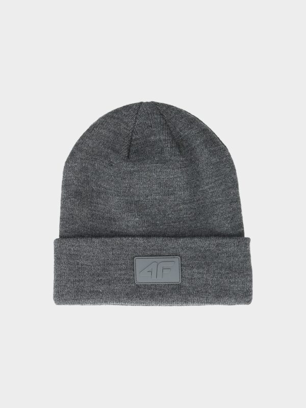 4F Czapka beanie uniseks - szara