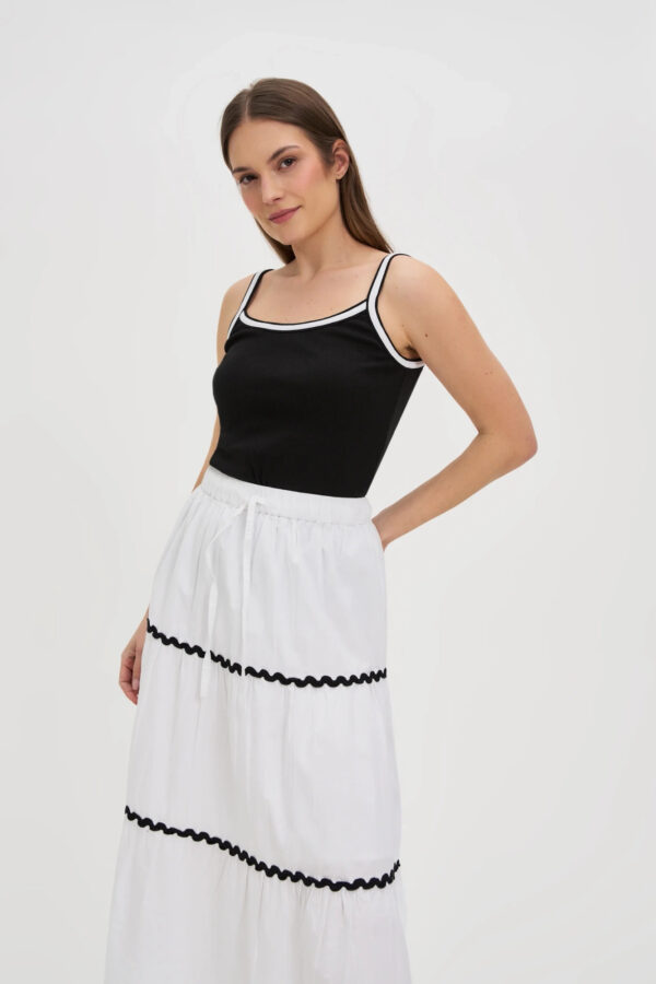 864367785bdc20ade2ea692d35eed39369d7ee83 Bawełniany top czarny