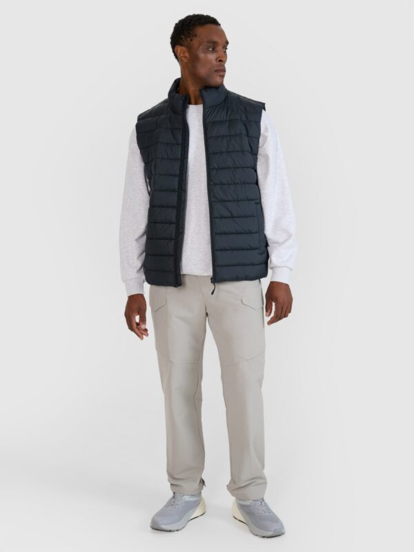 4F Bezrękawnik puchowy z wypełnieniem syntetycznym męski - czarny