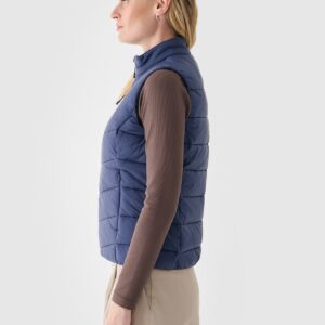 4F Bezrękawnik puchowy z wypełnieniem syntetycznym damski - granatowy