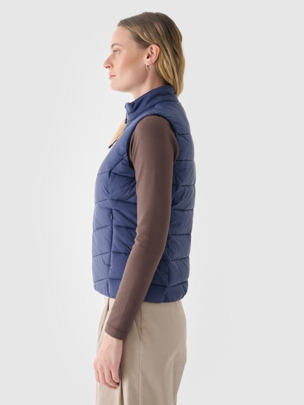 4F Bezrękawnik puchowy z wypełnieniem syntetycznym damski - granatowy