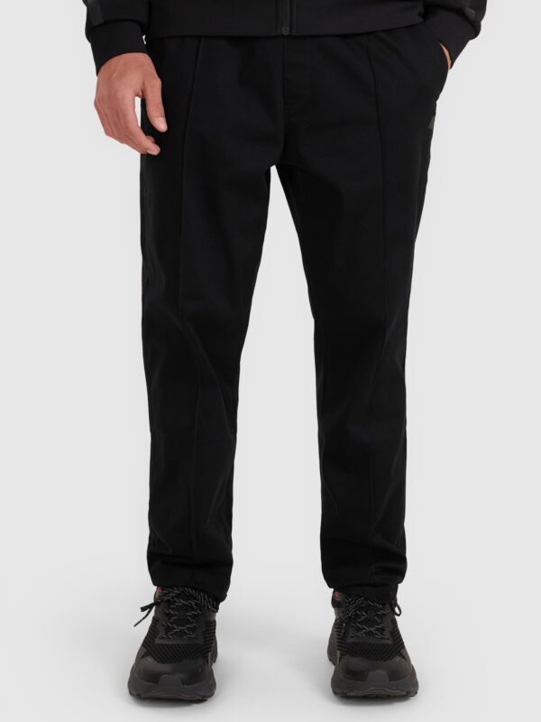 4F Spodnie casual z przeszytym kantem męskie - czarne