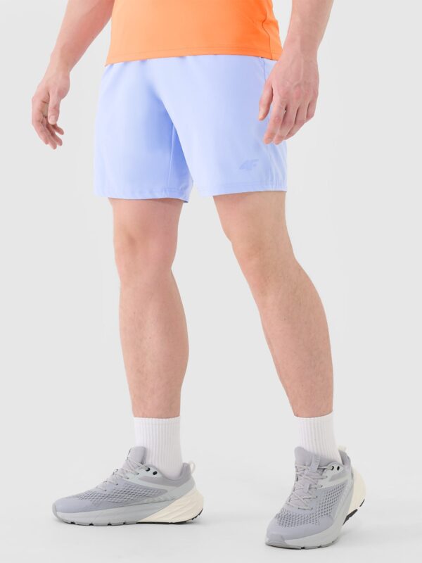 4F Spodenki treningowe szybkoschnące męskie - niebieskie