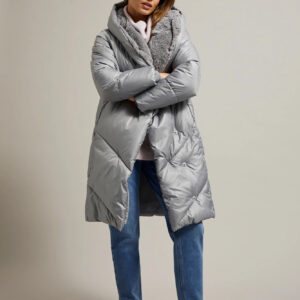 Kurtka z pikowaniem szara