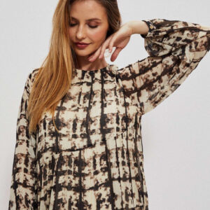 88393fd75170725953cd7a86a891ffa1ed209b3c sukienka z wzorzystym printem i falbaną