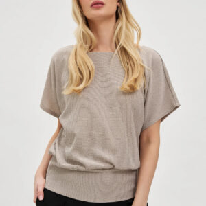 8848e81a1357cc8f5b85a79800ccf76d5ad83960 Bluzka z luźnymi rękawami beżowa