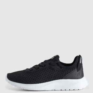4F Buty sportowe z przewiewną cholewką dziecięce - czarne