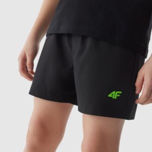 4F Spodenki plażowe boardshorty chłopięce - czarne 122/128 (6-8 lat)