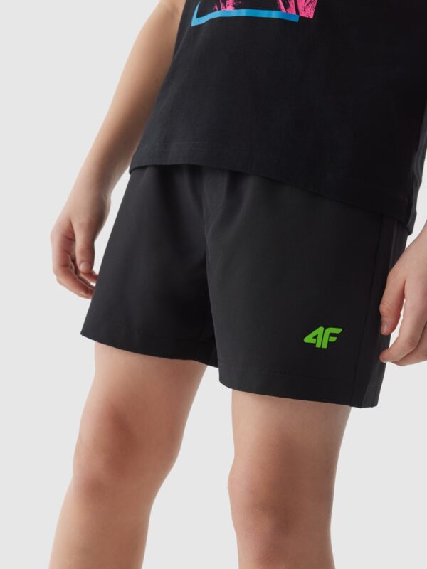 4F Spodenki plażowe boardshorty chłopięce - czarne 122/128 (6-8 lat)