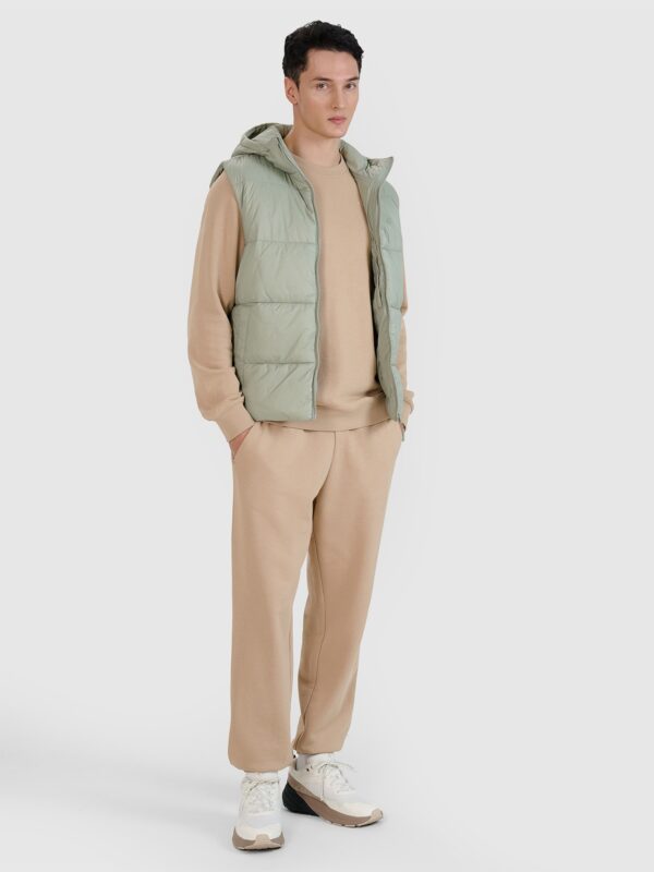 4F Bezrękawnik puchowy z wypełnieniem syntetycznym męski - oliwkowy