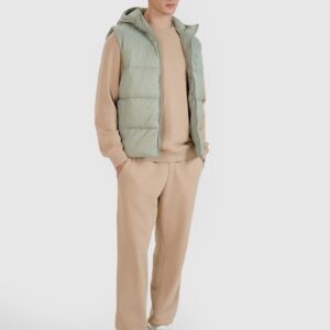 4F Bezrękawnik puchowy z wypełnieniem syntetycznym męski - oliwkowy