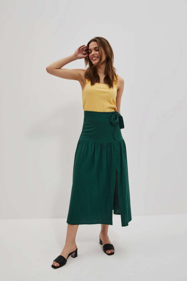 Rozkoloszowana spódnica z wiązanie