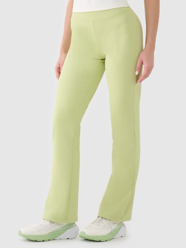 4F Spodnie treningowe szybkoschnące damskie - zielone