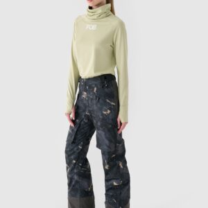 4F Spodnie snowboardowe membrana 10000 damskie - multikolor