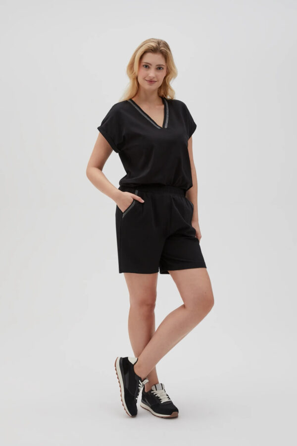 Bawełniane szorty czarne