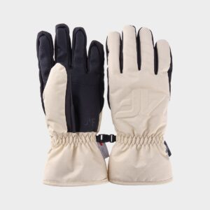 4F Rękawice narciarskie Thinsulate damskie - beżowe