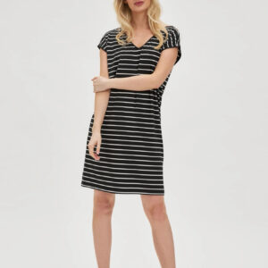 Sukienka w paski czarna
