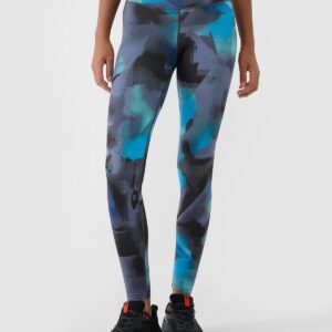 4F Legginsy treningowe z wysokim stanem damskie - multikolor