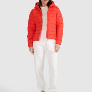 4F Kurtka puchowa z wypełnieniem syntetycznym damska - czerwona