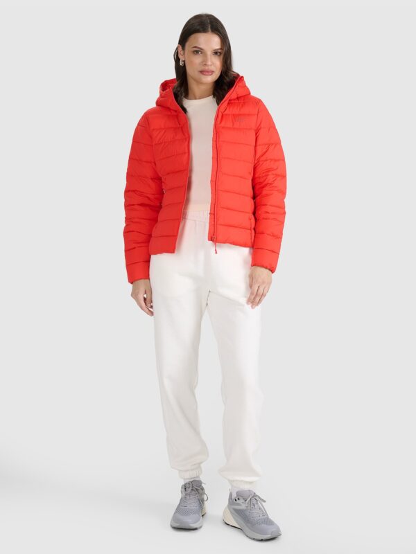 4F Kurtka puchowa z wypełnieniem syntetycznym damska - czerwona