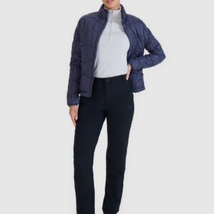 4F Kurtka puchowa trekkingowa z wypełnieniem Primaloft Silver damska - szara