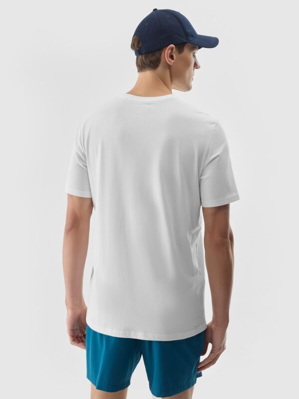 8caea6e1adfa227c2478203c5acd5c36f1c15439 4F T-shirt z nadrukiem męski - biały
