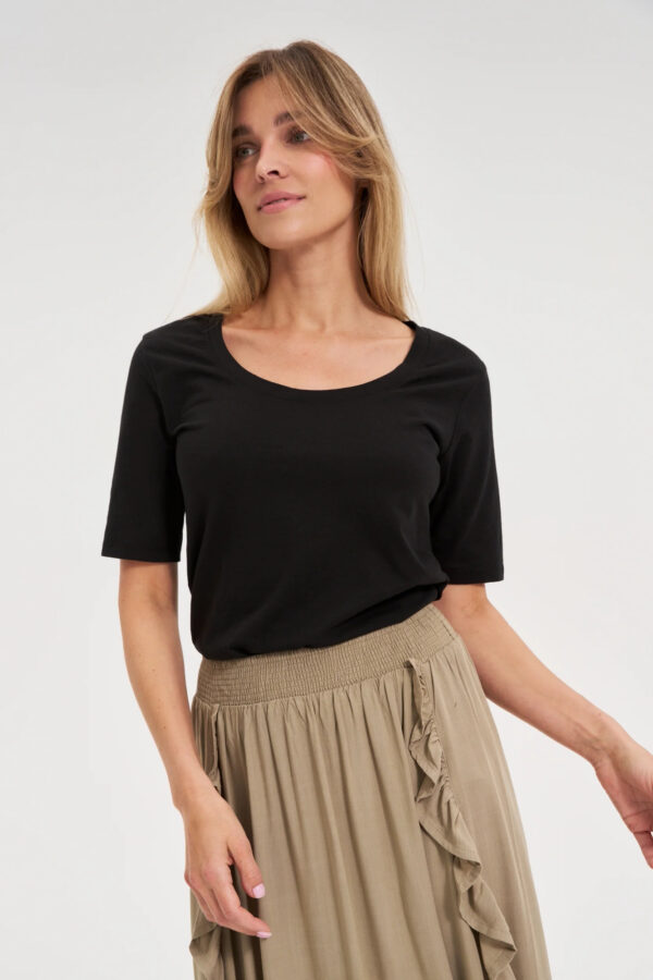 Bawełniany t-shirt czarny