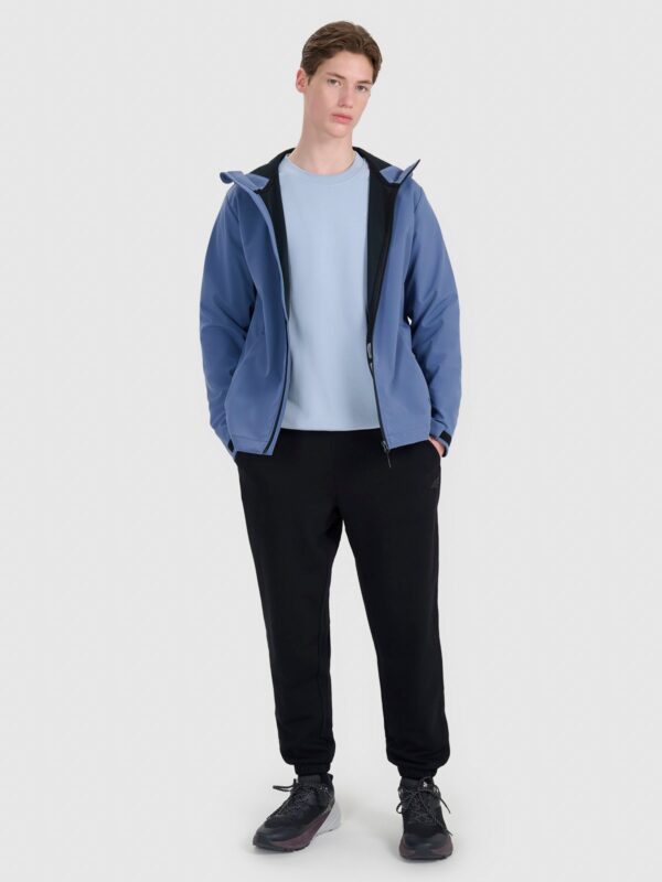 4F Kurtka softshell wiatroodporna membrana 5000 męska - granatowa