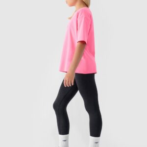 4F Legginsy bezszwowe dziewczęce - czarne 152/158 (11-13 lat)