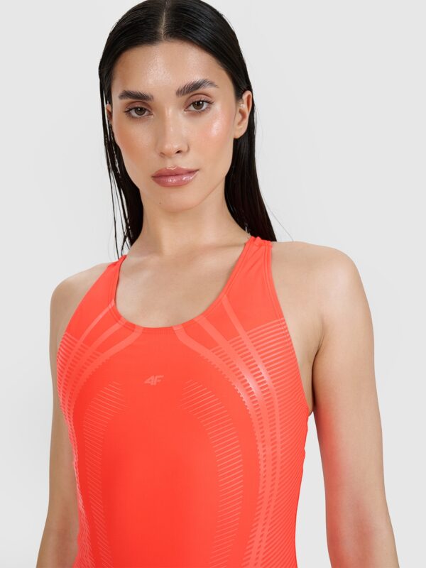 4F Kostium kąpielowy jednoczęściowy damski - czerwony