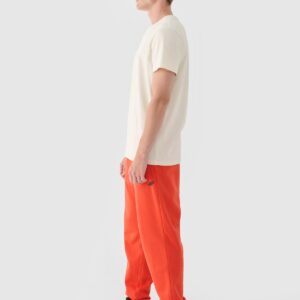 4F Spodnie dresowe joggery męskie - czerwone