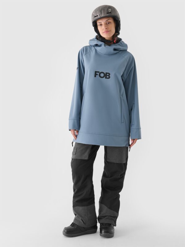 4F Bluza snowboardowa z softshellu membrana 5000 damska - granatowa