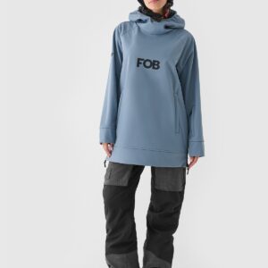 4F Bluza snowboardowa z softshellu membrana 5000 damska - granatowa