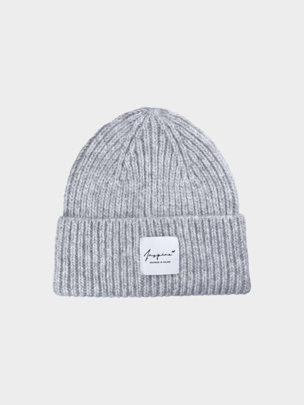 4F Czapka zimowa damska - szara