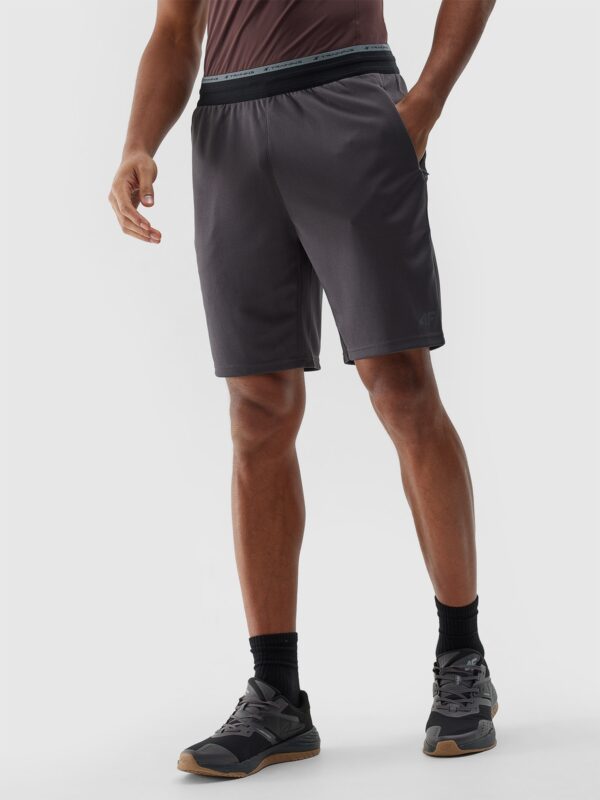 91b89b985e761efab583257a7d55f2401dfc7287 4F Spodenki treningowe szybkoschnące męskie - szare