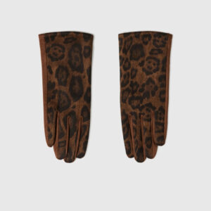 91b96efe6c3ec52dfc289c0ed42f00337a715946 Rękawiczki w panterkę brązowe