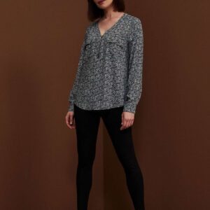 Wiskozowa koszula z printe