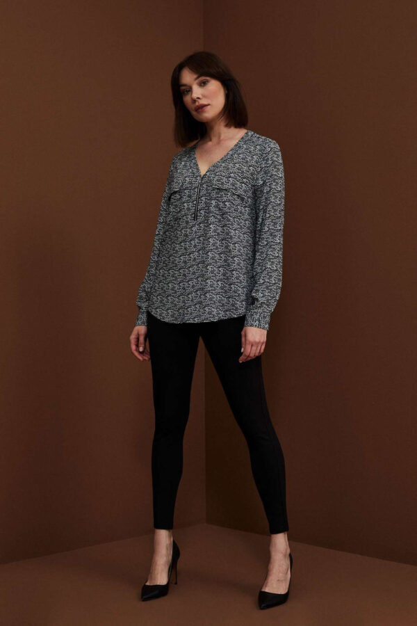 Wiskozowa koszula z printe