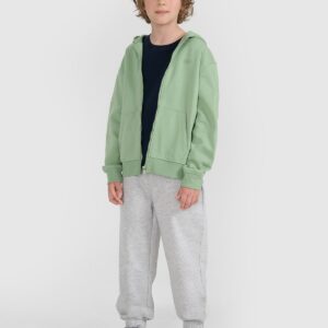 4F Bluza dresowa rozpinana z kapturem chłopięca - turkusowa 164 (13-14 lat)