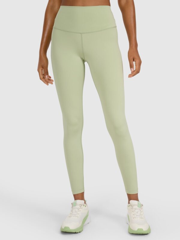 4F Legginsy treningowe szybkoschnące damskie - zielone