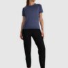 4F Koszulka do biegania regular szybkoschnąca damska - granatowa