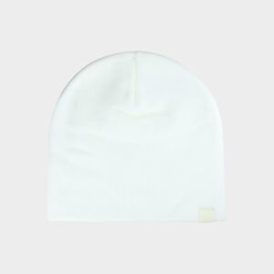 4F Czapka beanie dziecięca - beżowa