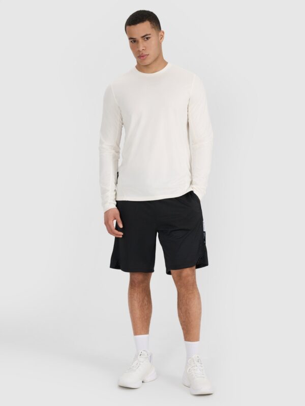 944a6967186e56c56ffa0f66abbd0ad3515981d8 4F Longsleeve do koszykówki regular szybkoschnący męski - biały