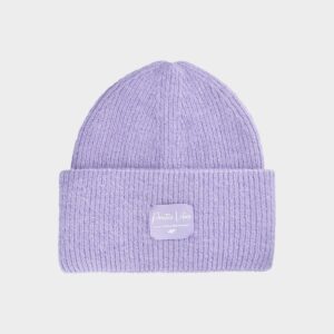 4F Czapka zimowa dziewczęca - fioletowa